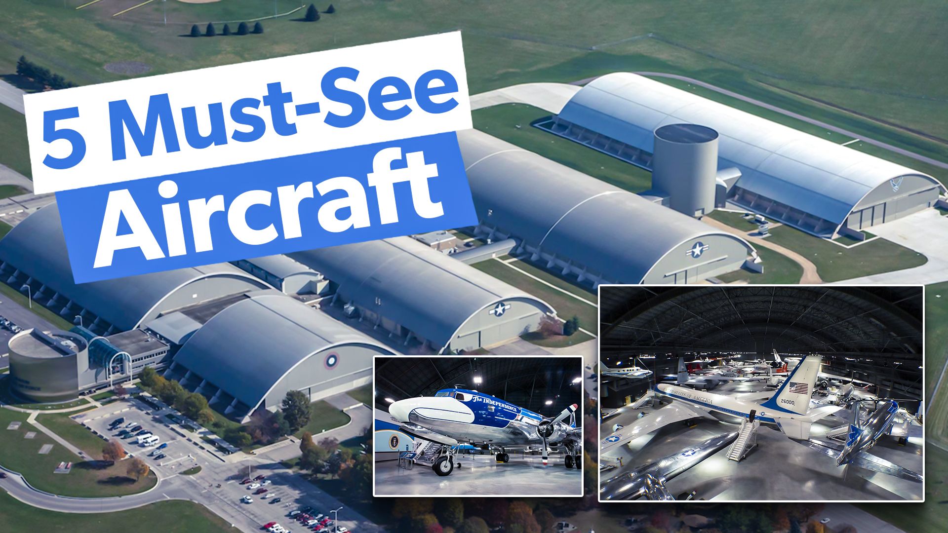 Viisi suosituinta lentokonetta Yhdysvaltain ilmavoimien kansallismuseossa