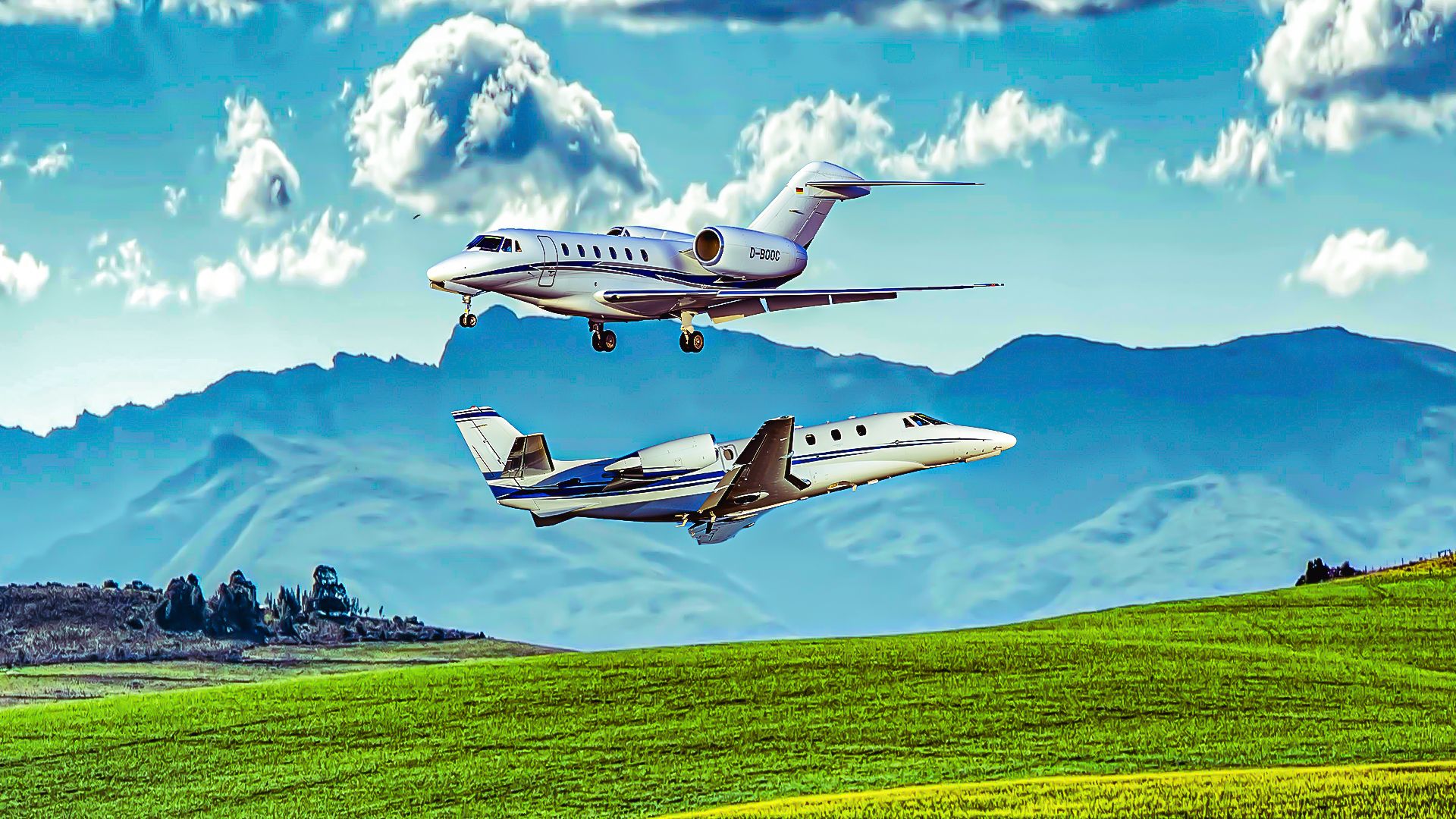 Yksityinen suihkukoneen hallitsevuus 1990 